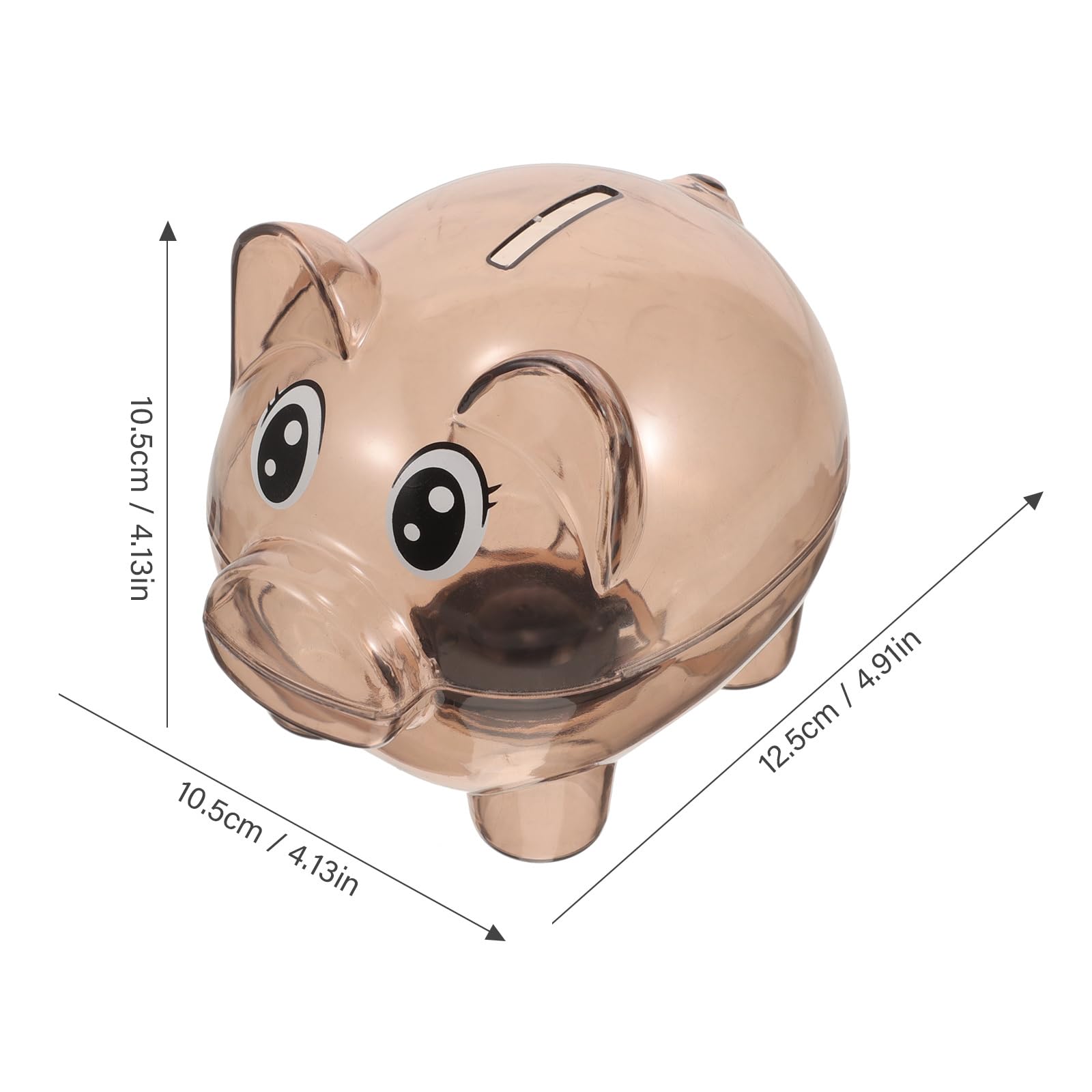 Amazon.com : ULTNICE Transparent Piggy Bank Pig Shaped Money Box